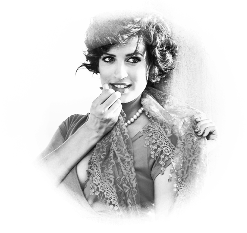 Black & white Italian woman